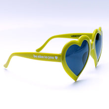 Load image into Gallery viewer, Wokeface - Heart Sunglasses: Baby Pink
