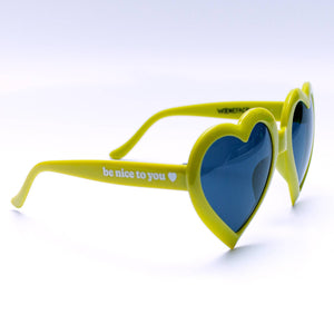 Wokeface - Heart Sunglasses: Baby Pink