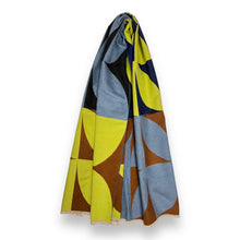 Load image into Gallery viewer, London Scarves - Retro print on cashmere blend scarf finished with fringes: Orbeige

