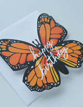 Load image into Gallery viewer, Idlewild Co. - Birthday Greeting Card | Monarch, Die Cut
