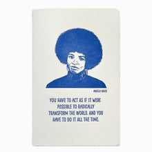 Load image into Gallery viewer, Blackbird Letterpress - Angela Davis letterpress notebook

