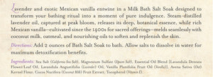Soap Cauldron - Bath Salt Soak Lavender & Mexican Vanilla: 8 oz.