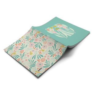 Garden Girl Medium Layflat Journal Notebook