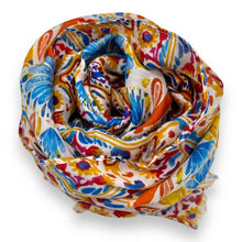 Load image into Gallery viewer, Mosaic flower print scarf
