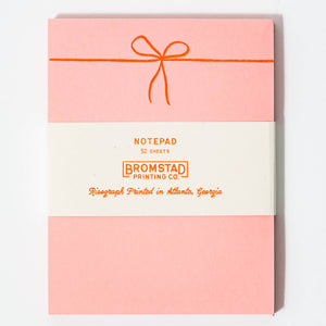 Bromstad Printing Co. - Bow - Risograph Small Notepad