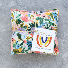 Load image into Gallery viewer, Minor Thread - Pink &amp; Lilac Garden Party Floral Cotton Lavender Sachet Bundle
