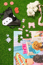 Load image into Gallery viewer, Pezel Puzzles - 💗 Puppy Love 💗 | 500 Piece Jigsaw Puzzle w/ Canvas Bag

