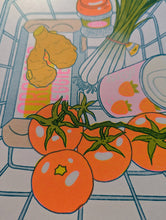 Load image into Gallery viewer, Tomato Egg | 8.5"x11" Risograph Print | Christina Hu
