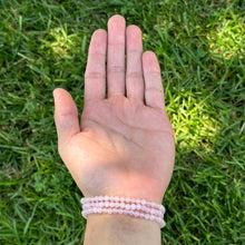 Load image into Gallery viewer, Earths Elements Wholesale - Crystal Bracelet - 4mm Rose Quartz, pack of 5
