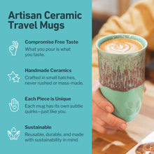 Load image into Gallery viewer, Nova Ceramics Travel Mugs - Nebula Ceramic Travel Mug – 16oz with Lid &amp; Sleeve
