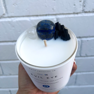 Evil Eye Crystal Candle