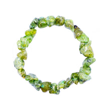 Load image into Gallery viewer, BRACELET - TUMBLED STONES PERIDOT (8-10 MM X 10-14 MM) 7.45-
