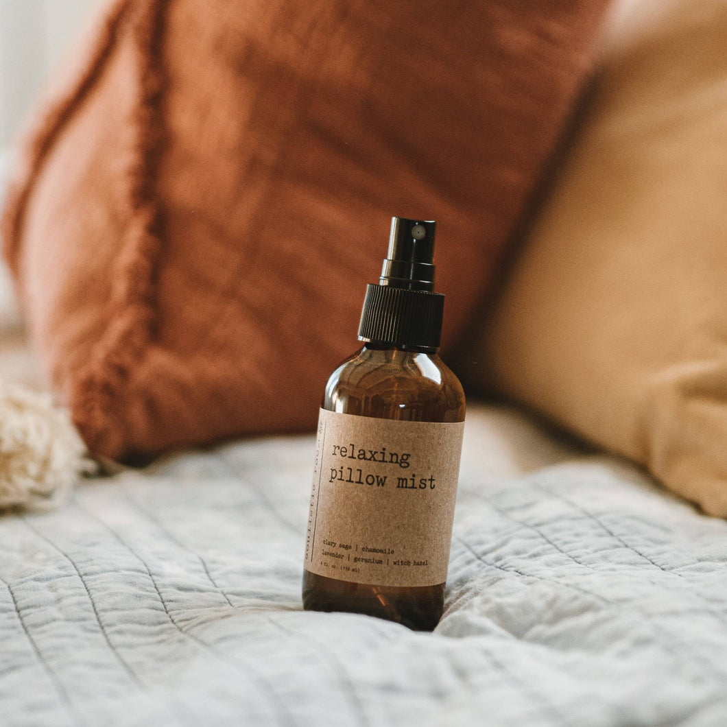 Soulistic Root - Essential Oils & Self Care Gifts - Relaxing Pillow Spray | Sleep & Linen Spray w/ Essential Oil: Amethyst Infused / 4 oz