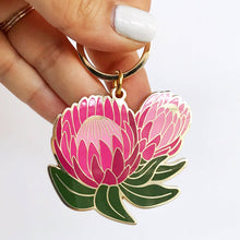 Load image into Gallery viewer, Ofelia Protea Flower Keychain 
