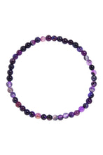 Load image into Gallery viewer, Chevron Amethyst Bracelet B1978: 4MM
