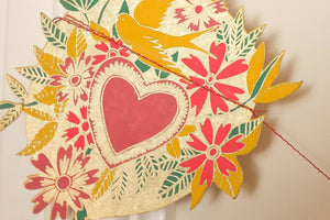 Hearts Sewn Garland