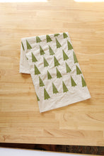 Load image into Gallery viewer, The High Fiber - Christmas Tree Tea Towel, Handprinted on Natural Cotton
