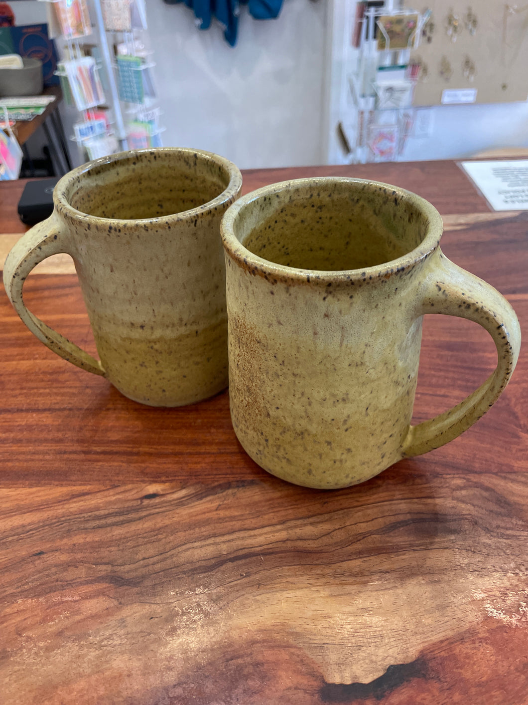Ochre Speckle Mugs