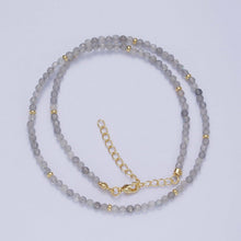 Load image into Gallery viewer, Dainty Beaded Necklace Tourmaline, Ruby
