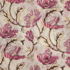Summer poppy flower print scarf