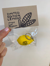 Load image into Gallery viewer, Lemon Stress Ball Keychain
