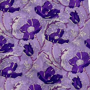 Summer poppy flower print scarf