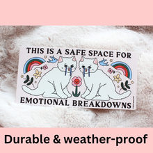 Load image into Gallery viewer, Emotional Breakdowns Bumper Sticker
