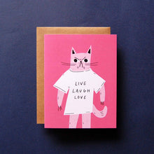 Load image into Gallery viewer, Live Laugh Love - Birthday, Everyday Card
