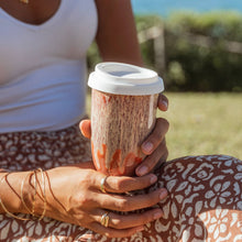 Load image into Gallery viewer, Nova Ceramics Travel Mugs - Jupiter Ceramic Travel Cup – 16oz with Lid &amp; Sleeve
