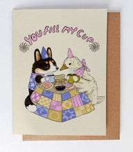 Load image into Gallery viewer, Marika Paz Illustration - You Fill My Cup Card
