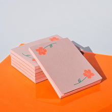 Load image into Gallery viewer, Flower Pair - Risograph Notepad
