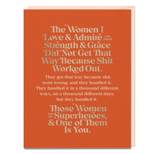 Load image into Gallery viewer, Hachette Book Group - Elizabeth Gilbert The Women I Love and Admire Card
