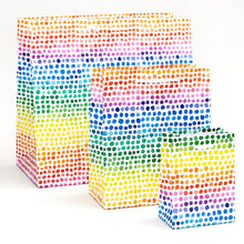 Load image into Gallery viewer, Paper Source Wholesale - Rainbow Dots Gift Bag: Small
