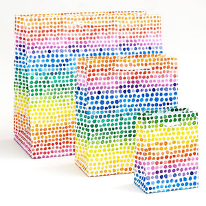 Paper Source Wholesale - Rainbow Dots Gift Bag: Small