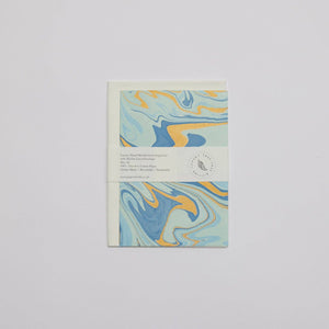 Hand Marbled Greeting Card - Free Spirit Summer Sky