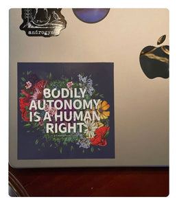 Bodily Autonomy is a Human Right Sticker | Women's Rights