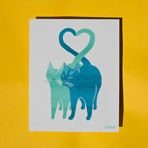 Love Cats - Risograph Print