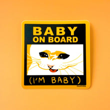 Load image into Gallery viewer, Alice Yang - Baby on Board Waterproof Vinyl Sticker
