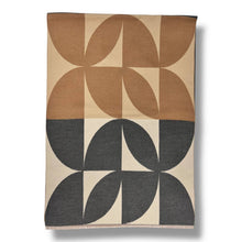 Load image into Gallery viewer, London Scarves - Retro print on cashmere blend scarf finished with fringes: Orbeige
