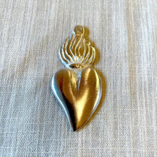 Load image into Gallery viewer, Tesoros Trading Company - Silver Plate Heart Milagro, Exvoto

