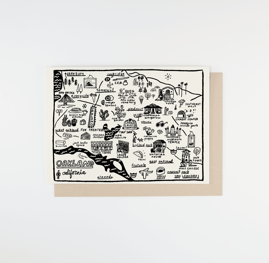 Oakland Map Card