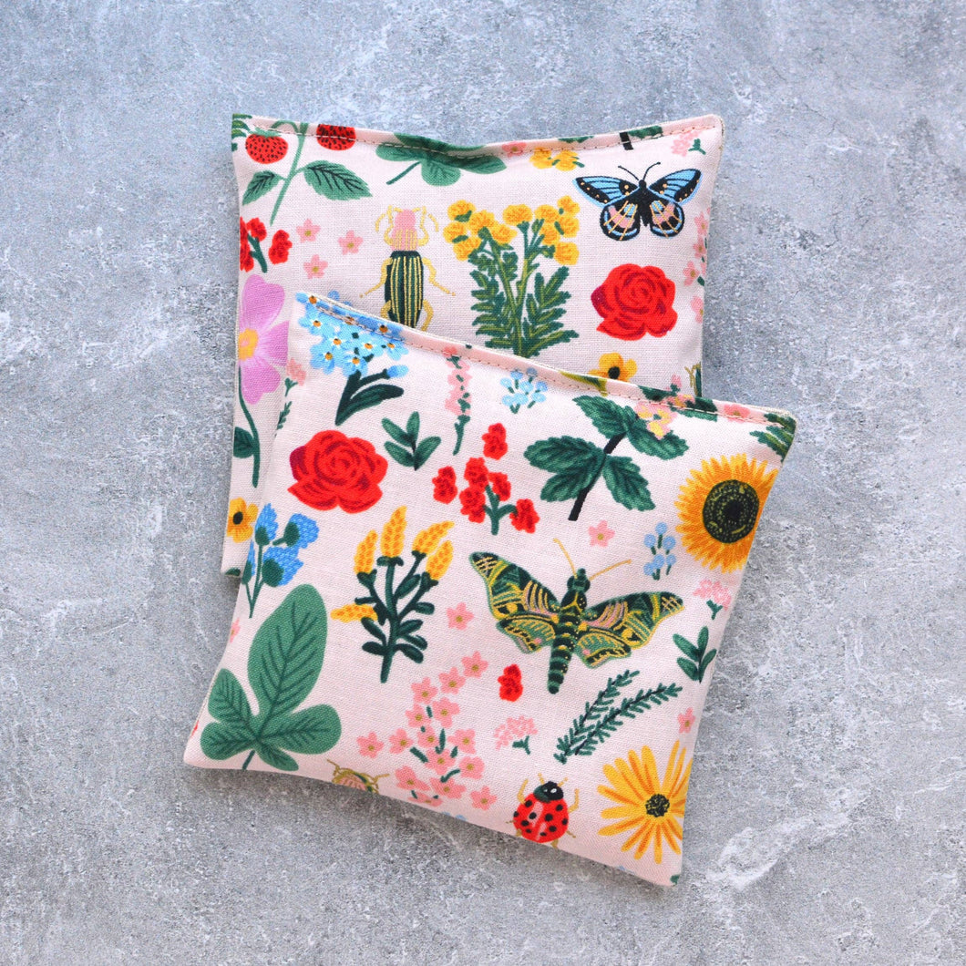 Minor Thread - Curio Floral in Blush Pink Cotton Lavender Sachet Bundle