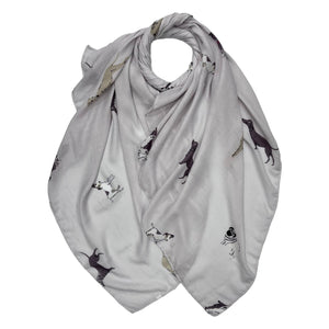 Dog printed scarf