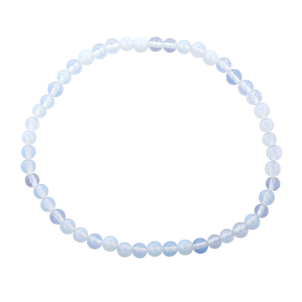 Earths Elements Wholesale - Crystal Bracelet - 4mm Opalite, pack of 5