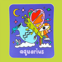 Load image into Gallery viewer, Wokeface - Sticker - Zodiac: Aquarius
