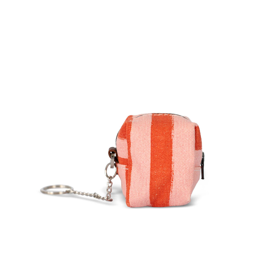 MAIKA - *NEW* Mini Cube Key Ring, Linea Red/Pink