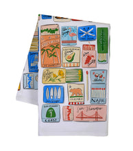 Load image into Gallery viewer, doodles.ink. - California Matchboxes Tea Towel
