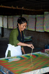 Hand Marbled Gift Bags (Small) - Neon