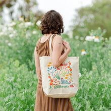 Load image into Gallery viewer, Lesley Goren - Desert Wildflowers Tote Bag – Botanical Market Tote
