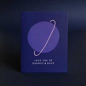 Uranus, Love Card, 4.25x5.5, White Cardstock